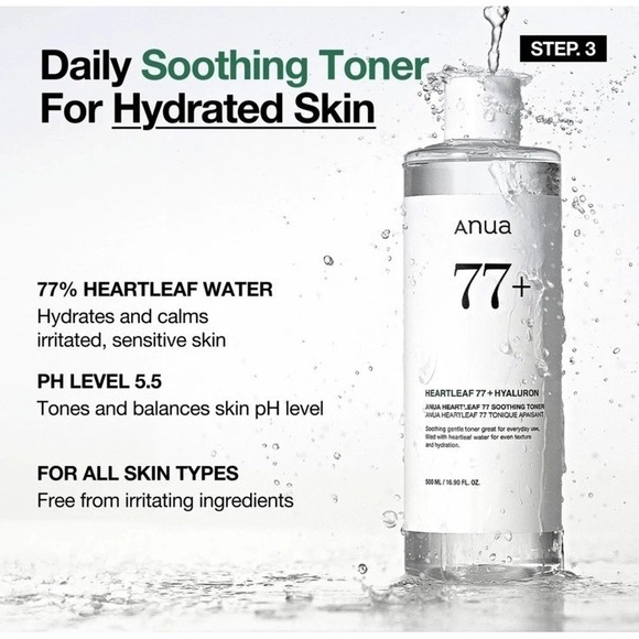 Anua 5-Piece Set: Cleanser + Toner + Cleansing Oil + Serum + Moisturizer - Picture 3 of 11